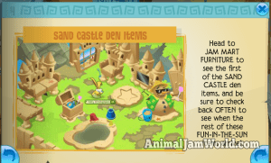 Sand Castle Den Item Ad