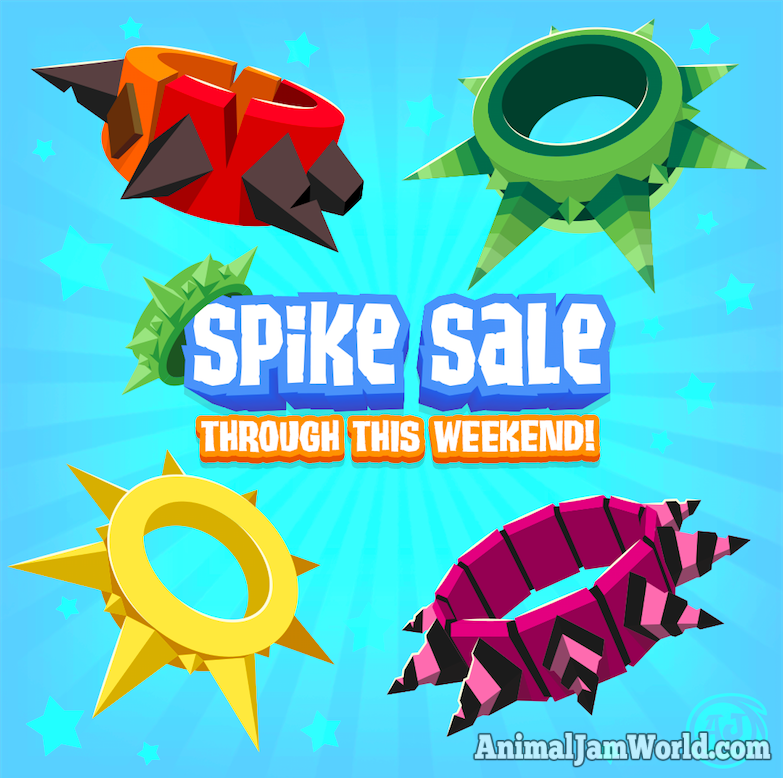 Animal Jam Mystical, Tattered, Striped & Neon Spiked Sale