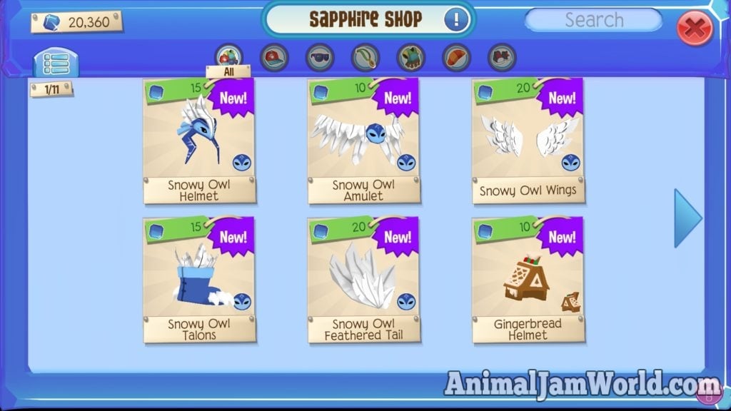 Play Wild Snowy Owl Armor Set New AJPW Armor!